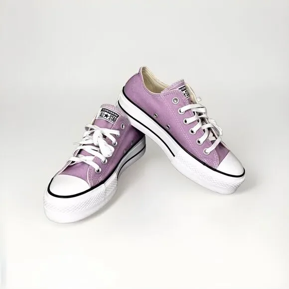 New Womens Converse Chuck Taylor All Star Lift Platform Multi Sz Purple Amethyst - Picture 7 of 16
